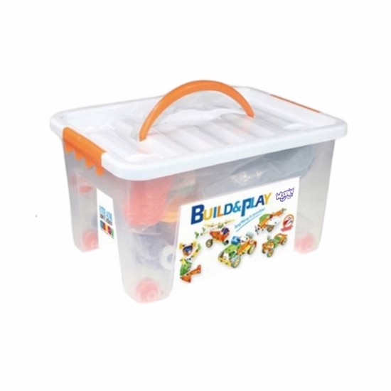 Konstravimo kaladėlių rinkinys STEM transporto priemonės 163 vnt. WOOPIE