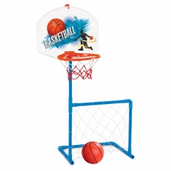 Krepšinio Tinklo ir Futbolo Vartų Rinkinys + Kamuolys WOOPIE 2-in-1