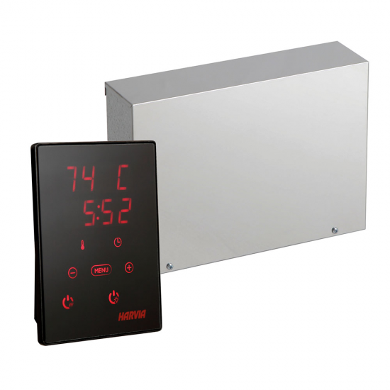 Krosnelė HARVIA Vega Compact BC90E 9000W Su Pirties Valdikliu HARVIA XENIO CX170 WiFi ir Durų Jutikliu 17 kW