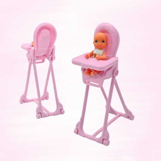 Kūdikio lėlės maitinimo kėdutės priedų rinkinys WOOPIE ROYAL Lily Lily