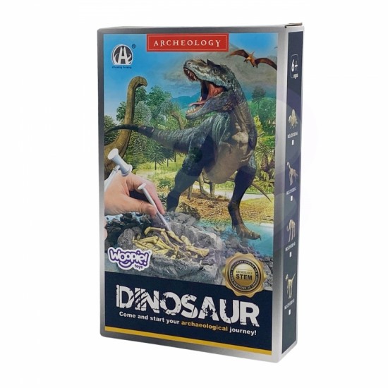 Kūrybingas žaislinis dinozauro skeletas, archeologiniai kasinėjimai WOOPIE