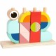 Kūrybingi mediniai 3D kosminiai kaladėlės krabas TOOKY TOY