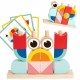 Kūrybingi mediniai 3D kosminiai kaladėlės krabas TOOKY TOY