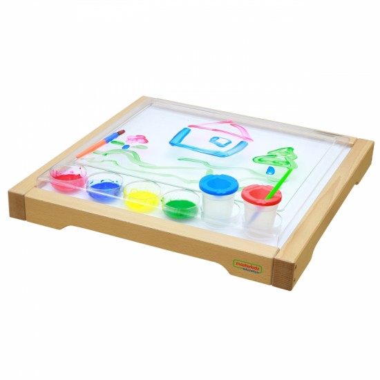 Kvadratinis piešimo padėklas MASTERKIDZ Montessori