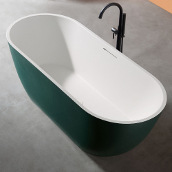 Laisvai Pastatoma Akmens Masės Vonia AMUE-002MW 170x75 cm.