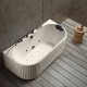 Laisvai pastatoma prie sienos montuojama SPA vonia su hidromasažu AMUE-A005C 170x80x63 cm