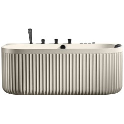 Laisvai pastatoma prie sienos montuojama SPA vonia su hidromasažu AMUE-A005C 170x80x63 cm