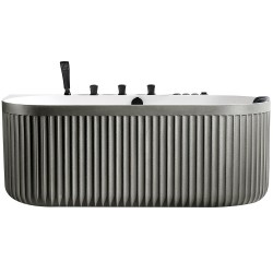 Laisvai pastatoma prie sienos montuojama SPA vonia su hidromasažu AMUE-A005GW 170x80x63 cm