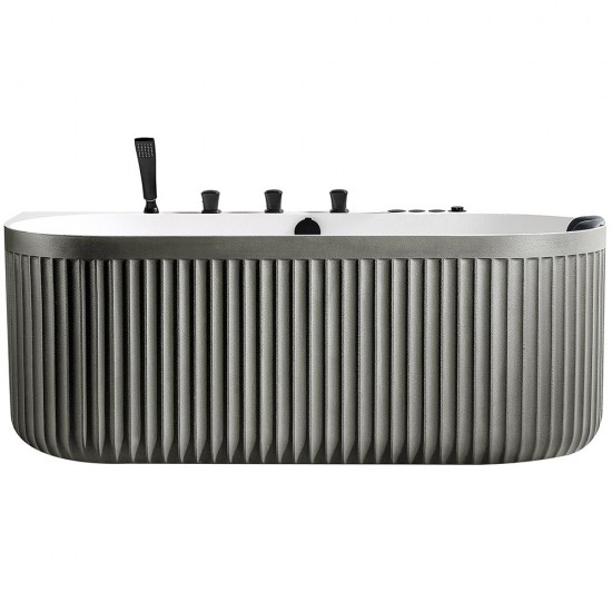 Laisvai pastatoma prie sienos montuojama SPA vonia su hidromasažu AMUE-A005GW 170x80x63 cm