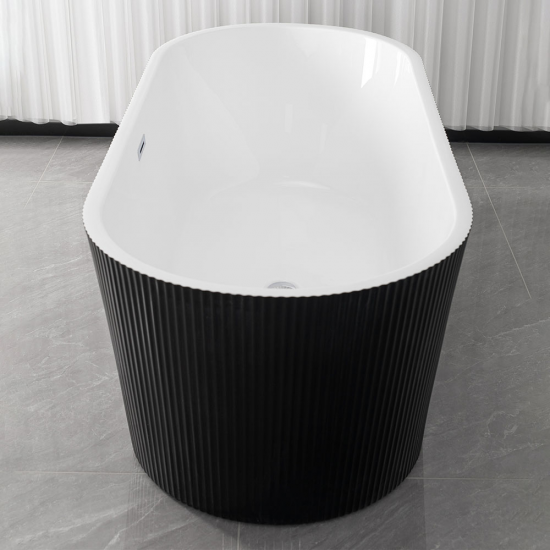 Laisvai stovinti griovelių vonia AMO-T1003B-150 150x75x58 cm