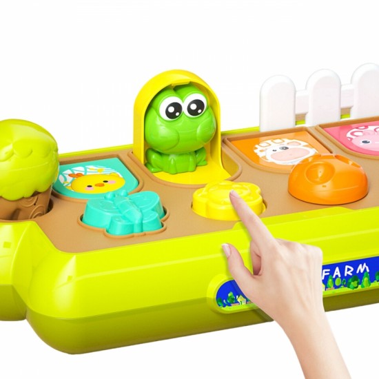 Lavinamasis žaislas „Iššokantys gyvūnai“ Laimingas ūkis WOOPIE BABY