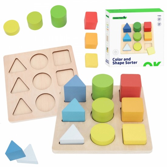 Lavinamoji geometrinių formų dėlionė TOOKY TOY