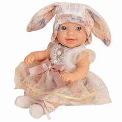 Lėlė 24 cm su zuikio suknele ir kepure WOOPIE ROYAL
