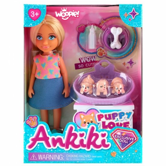 Lėlių rinkinys su žavingais šuniukais ir aksesuarais WOOPIE ROYAL