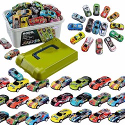 Lenktyninių automobilių rinkinys, automobiliai dėžėje, 50 vnt. WOOPIE