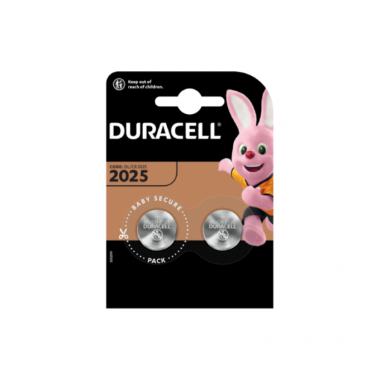 Ličio Baterija CR2025 3V Duracell 2vnt