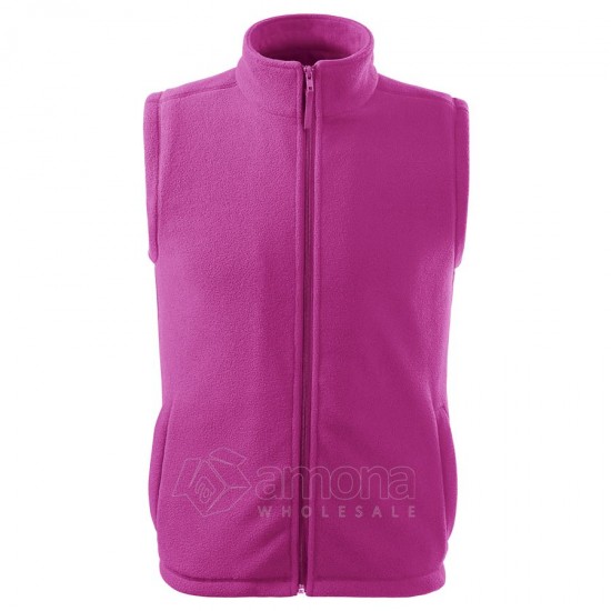 Liemenė MALFINI Fleece Vest Unisex Fuchsia Red