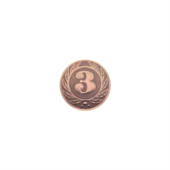 Lipdukas medaliui A1/J11 Trečia vieta bronza 25mm
