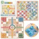 Loginiai stalo žaidimai 2 viename Ludo Ludo + Išlaisvinkite gyvūnus WOOPIE GREEN