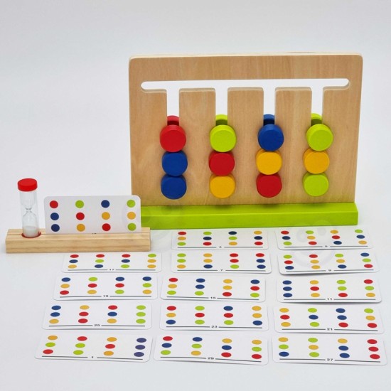 Loginis žaidimo laiko dėlionės spalvos, 30 raštų, 18 vnt. TOOKY TOY