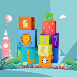 Magijos dėžutės blokai Dėlionės bokšto dėžutė Lavinamasis žaislas CLASSIC WORLD