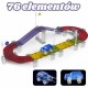 Magnetinė automobilių lenktynių trasa + automobilis 76 vnt. WOOPIE