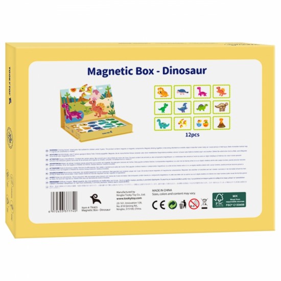 Magnetinė dėlionė Dinozaurų dėlionė TOOKY TOY