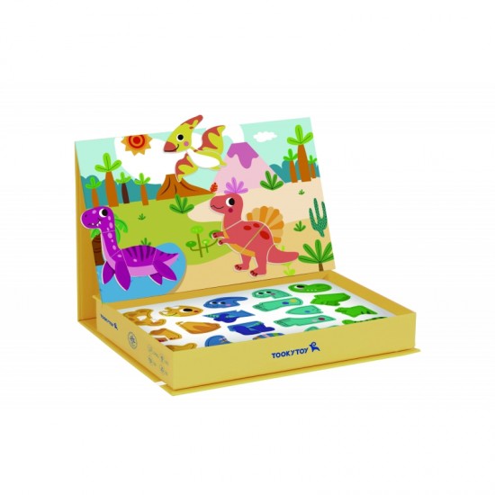 Magnetinė dėlionė Dinozaurų dėlionė TOOKY TOY