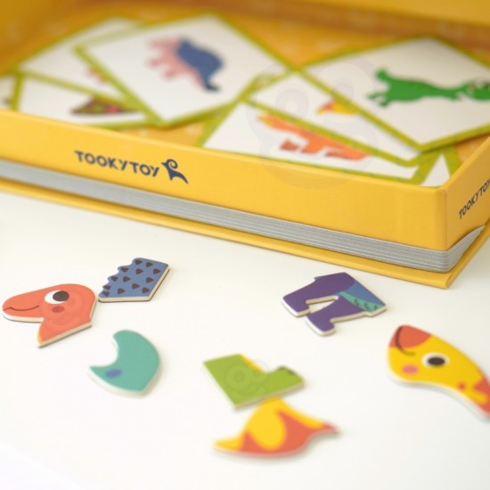 Magnetinė dėlionė Dinozaurų dėlionė TOOKY TOY