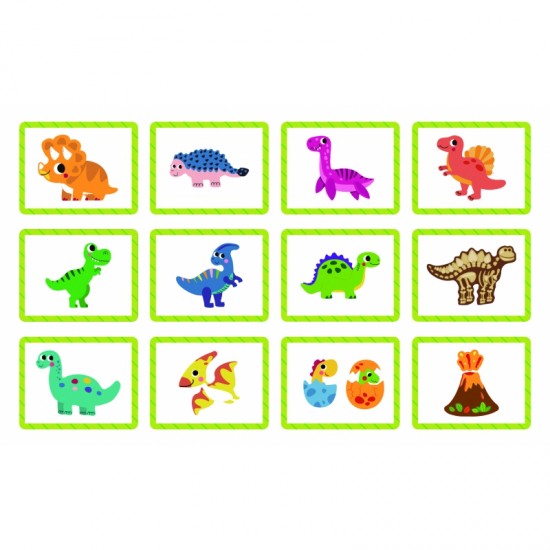 Magnetinė dėlionė Dinozaurų dėlionė TOOKY TOY