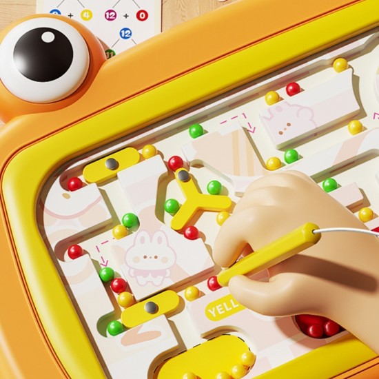 Magnetinė lenta Krabų labirintas Oranžinė WOOPIE Montessori
