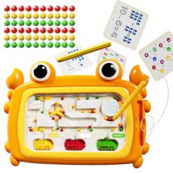 Magnetinė lenta Krabų labirintas Oranžinė WOOPIE Montessori