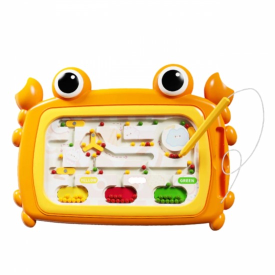 Magnetinė lenta Krabų labirintas Oranžinė WOOPIE Montessori