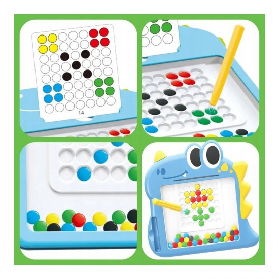 Magnetinė lenta vaikams Montessori MagPad dinozauras WOOPIE