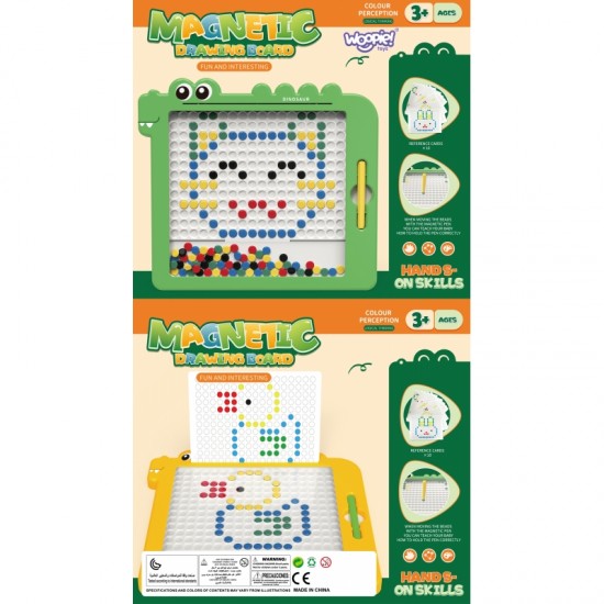 Magnetinė lenta vaikams Montessori MagPad dinozauras WOOPIE
