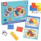 Magnetinė Montessori dėlionė Loginė dėlionė Tetris Nojaus arka 26 vnt. TOOKY TOY
