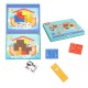 Magnetinė Montessori dėlionė Loginė dėlionė Tetris Nojaus arka 26 vnt. TOOKY TOY