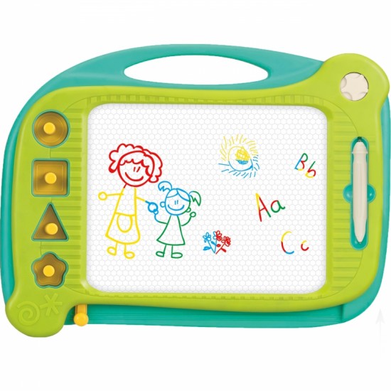 Magnetinė spalvota žymeklio lenta + 4 antspaudai WOOPIE