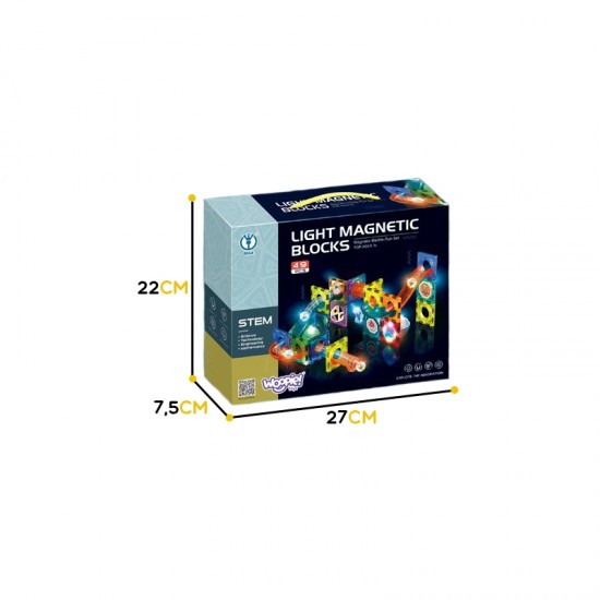 Magnetiniai kamuoliukai-šviestuvai 49 vnt. WOOPIE