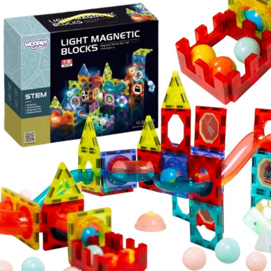 Magnetiniai kamuoliukai-šviestuvai 75 vnt. WOOPIE