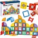 Magnetiniai konstruktoriai 3D edukacinis rinkinys pilis 100 vnt. WOOPIE