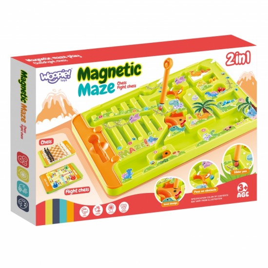 Magnetinis labirintas 2 viename Ludo žaidimas WOOPIE