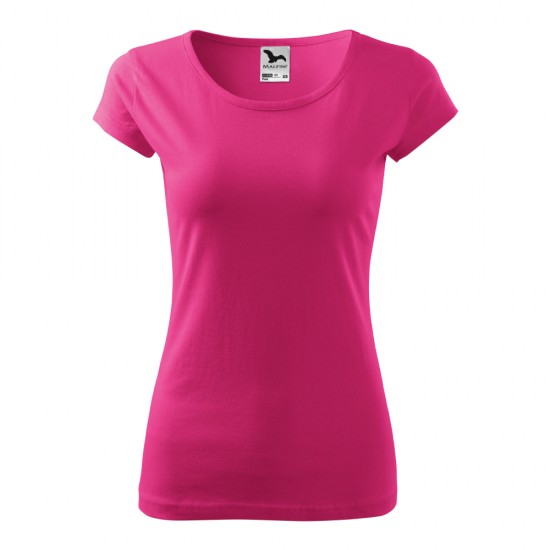Marškinėliai MALFINI Pure Rožiniai, Moteriški