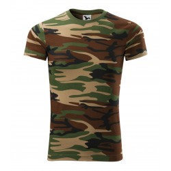 Marškinėliai Unisex MALFINI Camouflage 144 Camouflage brown 160 g/m²