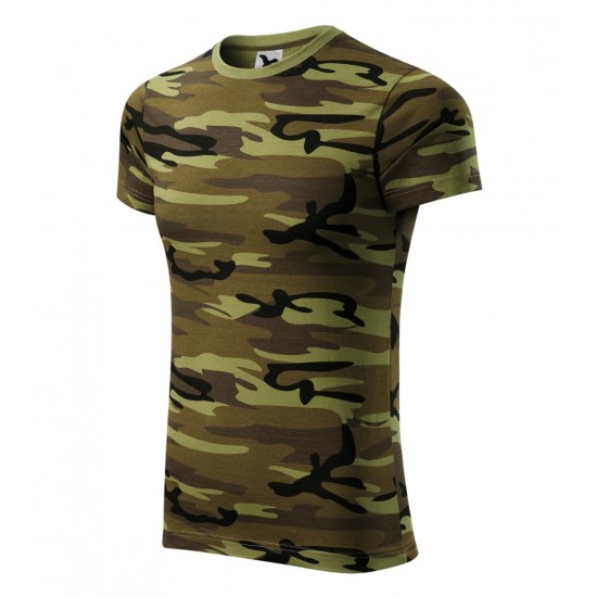 Marškinėliai Unisex MALFINI Camouflage 144 Camouflage green 160 g/m²