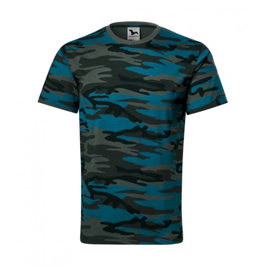 Marškinėliai Unisex MALFINI Camouflage 144 Camouflage petrol 160 g/m²