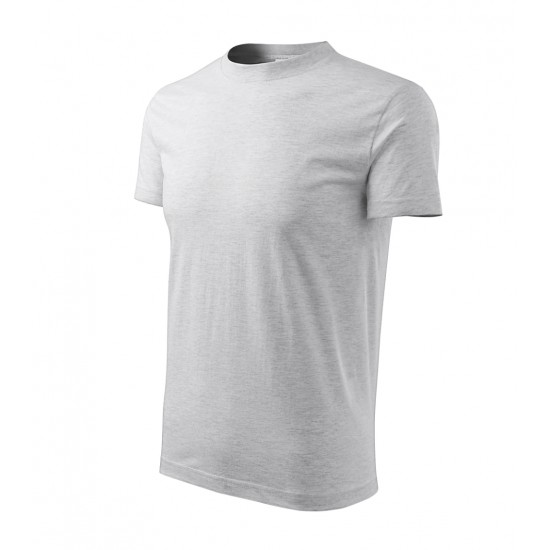Marškinėliai unisex MALFINI Classic 101 Ash melange, 160g/m2 Marškinėliai unisex MALFINI Classic 101 Ash melange, 160g/m2