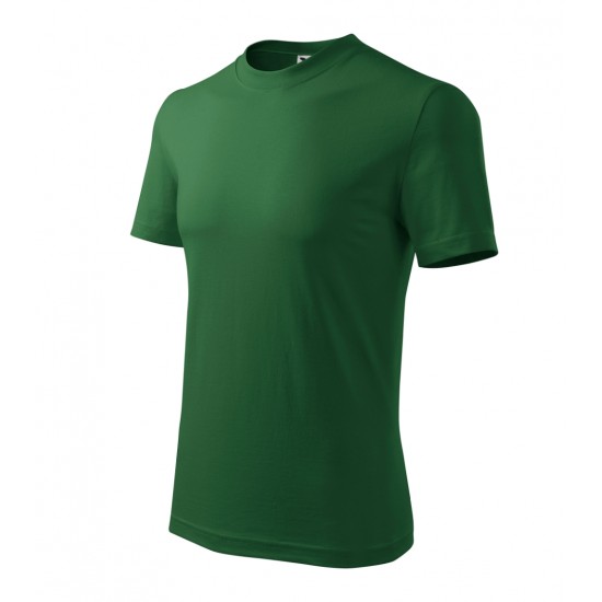 Marškinėliai unisex MALFINI Classic 101 Bottle green, 160g/m2 Marškinėliai unisex MALFINI Classic 101 Bottle green, 160g/m2