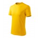 Marškinėliai unisex MALFINI Classic 101 Yellow, 160g/m2 Marškinėliai unisex MALFINI Classic 101 Yellow, 160g/m2