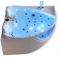 Masažinė vonia AMUE Aqua dvivietė, 156 × 156 × 73 cm